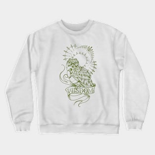 wisdom owl tattoo shirt Crewneck Sweatshirt